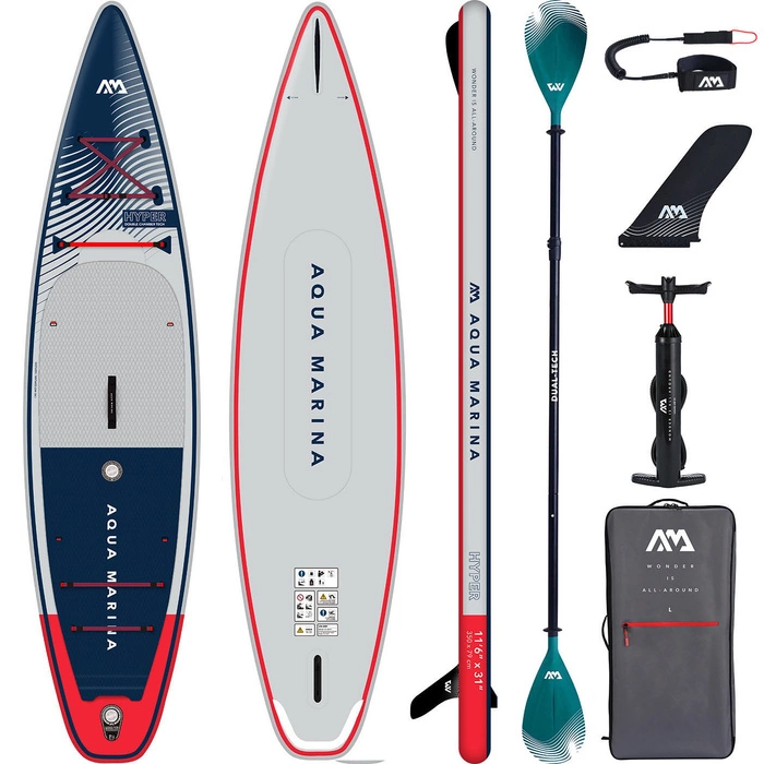Deska SUP Aqua Marina Hyper 11'6" (350 cm) + Wiosło Dual-Tech