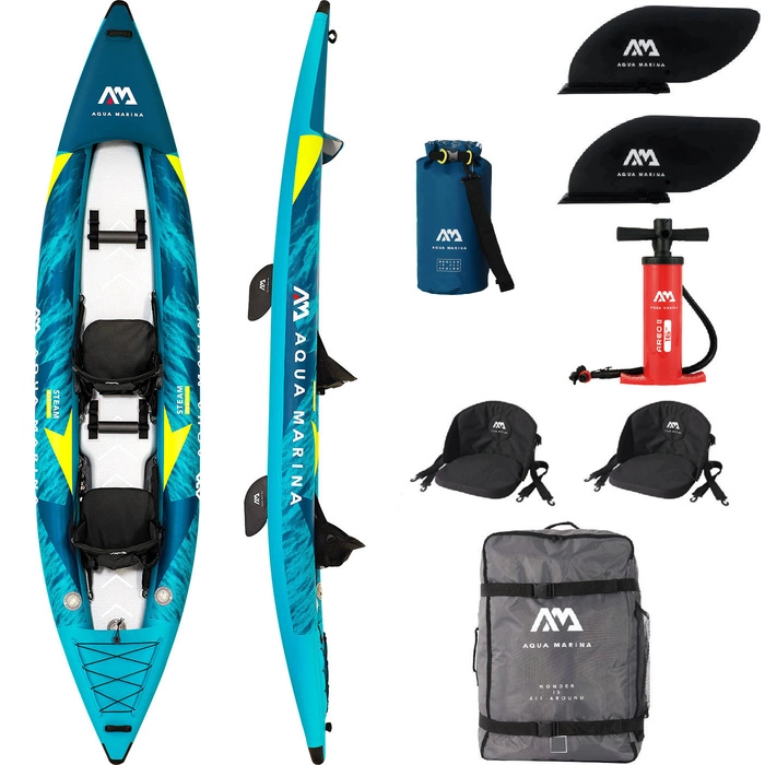 Kajak pompowany dmuchany Aqua Marina Steam 2-osobowy 412 cm