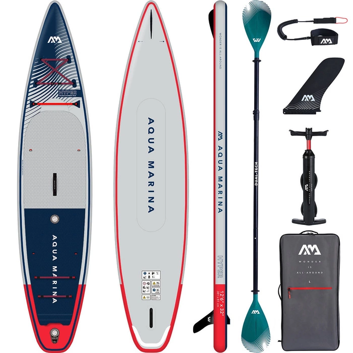 Deska SUP Aqua Marina Hyper 12'6" (381 cm) + Wiosło Dual-Tech