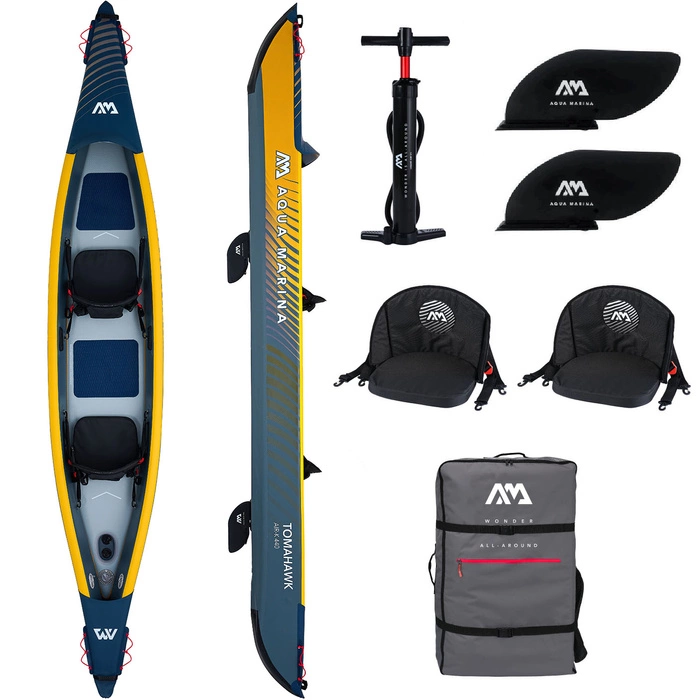 Kajak Pompowany Dmuchany Aqua Marina Tomahawk AIR-K 440 2-osobowy 440 cm