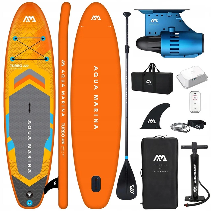 Deska SUP Aqua Marina Go Turbo 10'6 (320 cm) + Silnik Elektryczny Bluedrive S