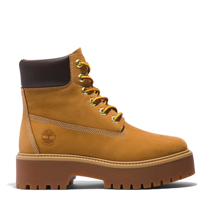 Damskie Buty Zimowe Skórzane Wodoszczelne Timberland Stone Street 6 In WP