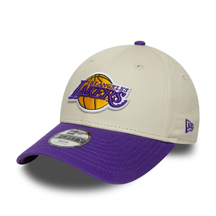 Czapka New Era 9Forty Kids Dziecięca Los Angeles Lakers Colourblock