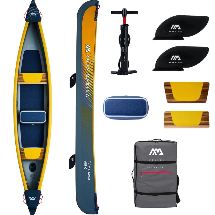 Kajak pompowany dmuchany kanoe Aqua Marina Tomahawk AIR-C 3-osobowy 478 cm