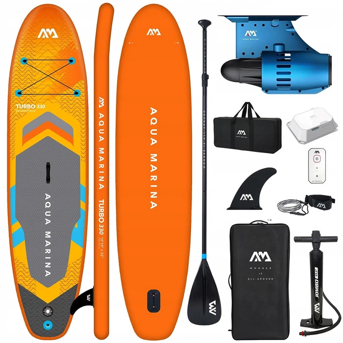 Deska SUP Aqua Marina Go Turbo 10'10 (330 cm) + Silnik Elektryczny Bluedrive S