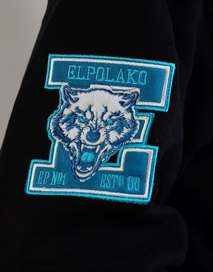Bluza El Polako Lion Kaptur Czarna