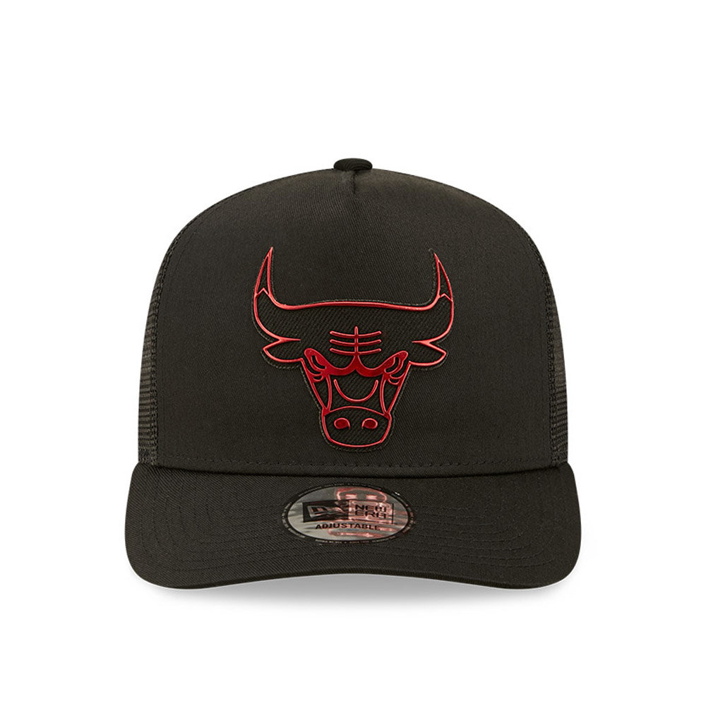 Czapka New Era A Frame Trucker Chicago Bulls Nba Foil Logo Black Banglajcom 0175