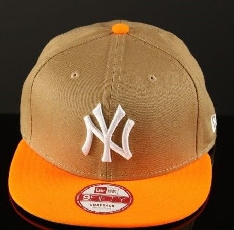 Czapka New Era NY Yankees Snapback Cotton Block 4 Khaki/Orange