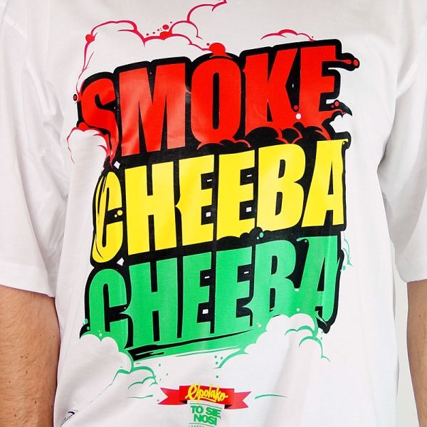 Koszulka El Polako Smoke Cheeba Cheeba Biała